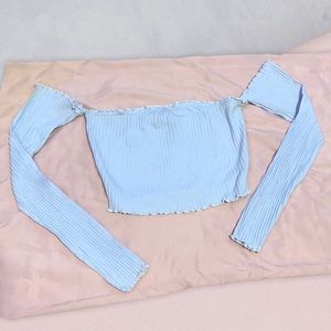 Forever 21 Light Blue Top
